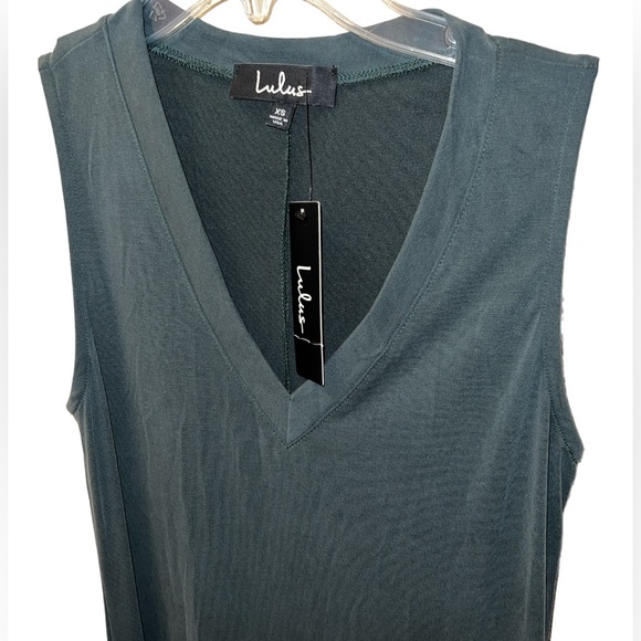 Lulus Natalie Washed  Sleeveless Midi Dress XS - Picture 4 of 4